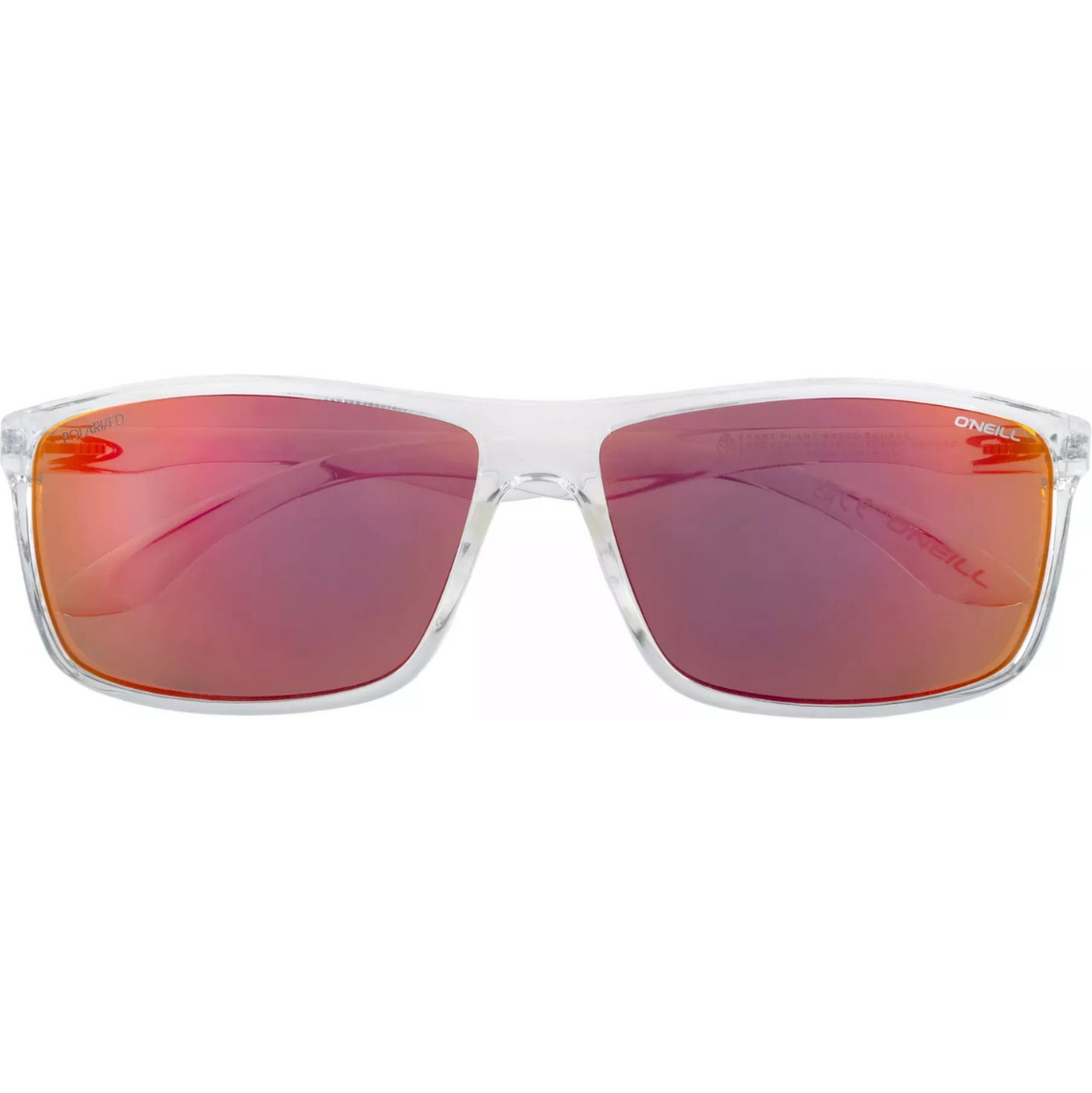 2026 O'Neill Männer Sonnenbrille 9004 ONS-9004-2.0-113P - Glänzendes Kristall / Red Mirror